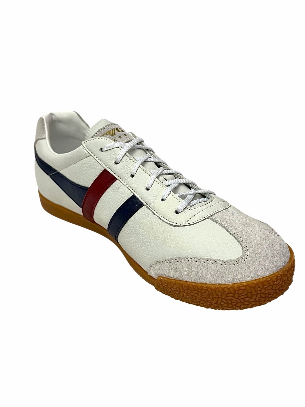 Gola Harrier Men’s White Navy Red Casual Trainers Sneakers US 12 UK 11 New